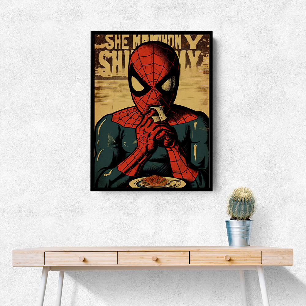 Spiderman Grunge Pop 1 Wall Art Spiderman Grunge Pop 1 Wall Art