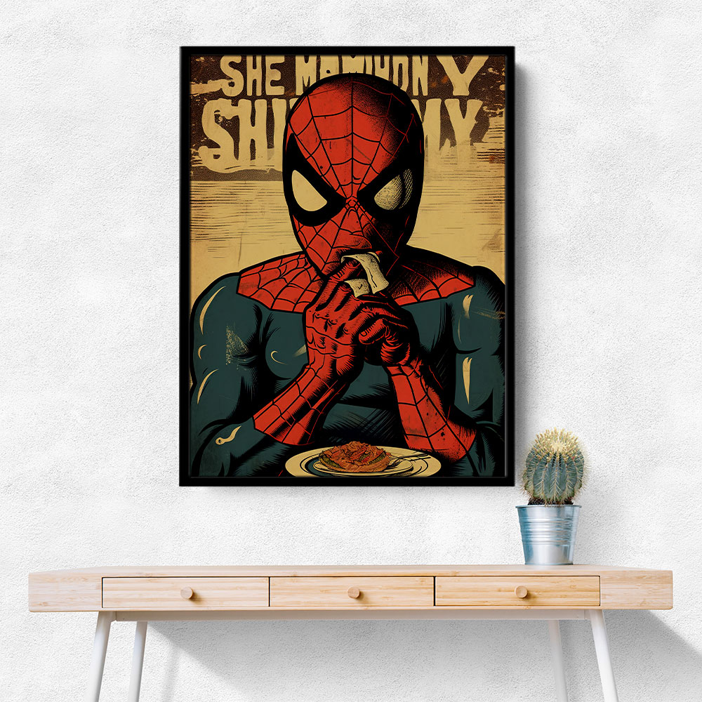 Spiderman Grunge Pop 1 Wall Art Spiderman Grunge Pop 1 Wall Art