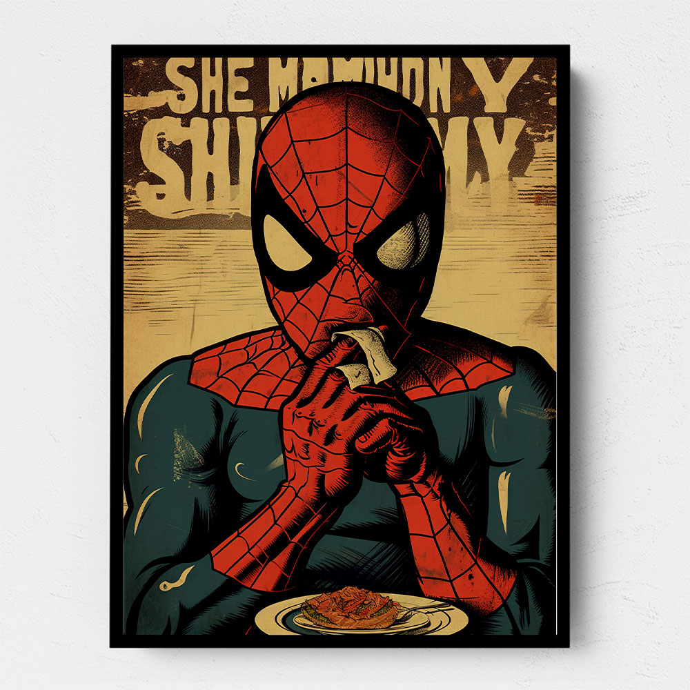 Spiderman Grunge Pop 1 Wall Art Spiderman Grunge Pop 1 Wall Art