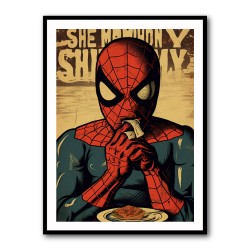 Spiderman Grunge Pop 1 Wall Art