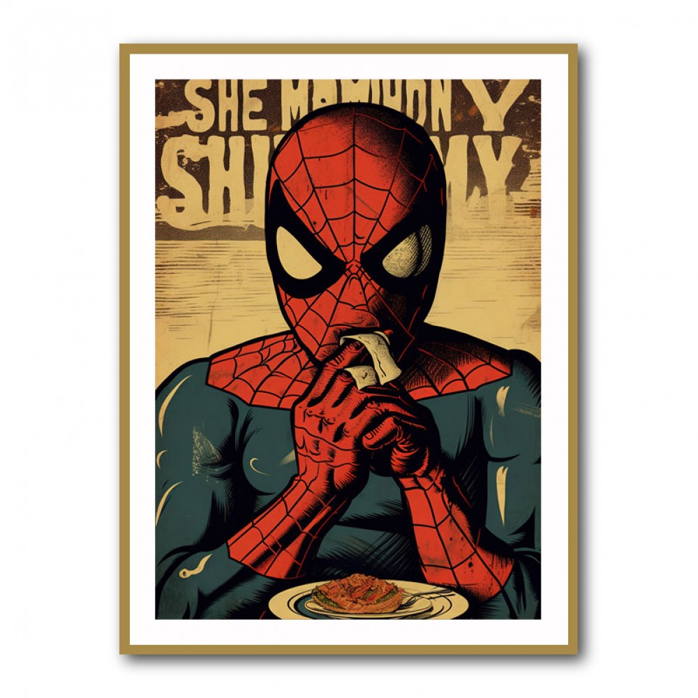 Spiderman Grunge Pop 1 Wall Art Spiderman Grunge Pop 1 Wall Art