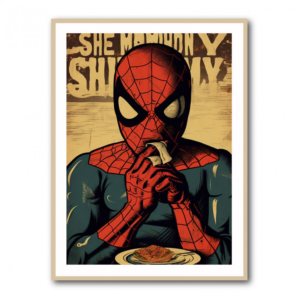 Spiderman Grunge Pop 1 Wall Art Spiderman Grunge Pop 1 Wall Art