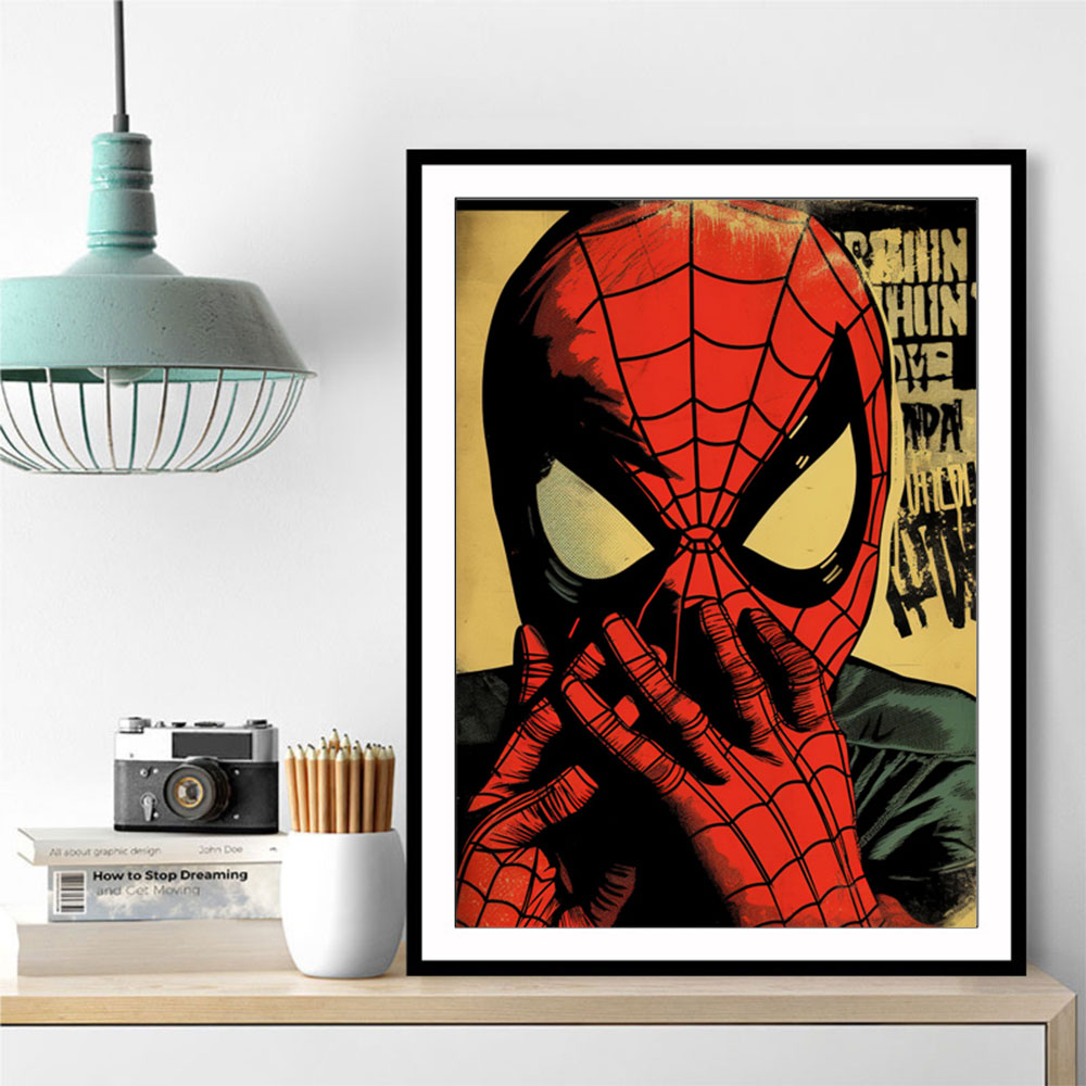 Spiderman Grunge Pop 2 Wall Art Spiderman Grunge Pop 2 Wall Art