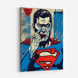 Superman Grunge Pop Wall Art