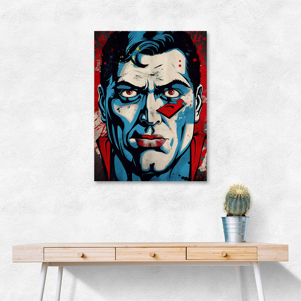 Superman Grunge Pop 2 Wall Art