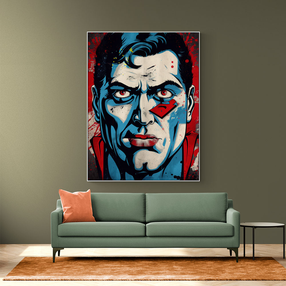 Superman Grunge Pop 2 Wall Art