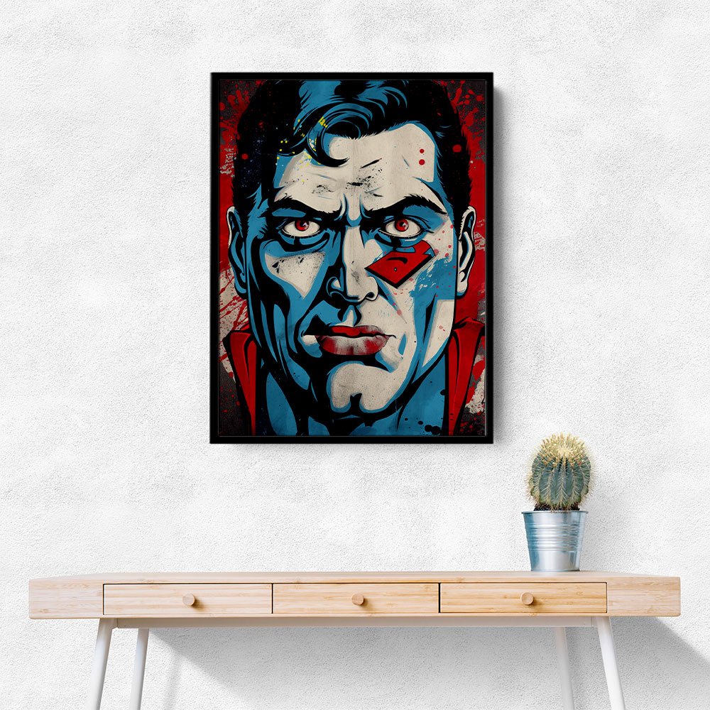 Superman Grunge Pop 2 Wall Art