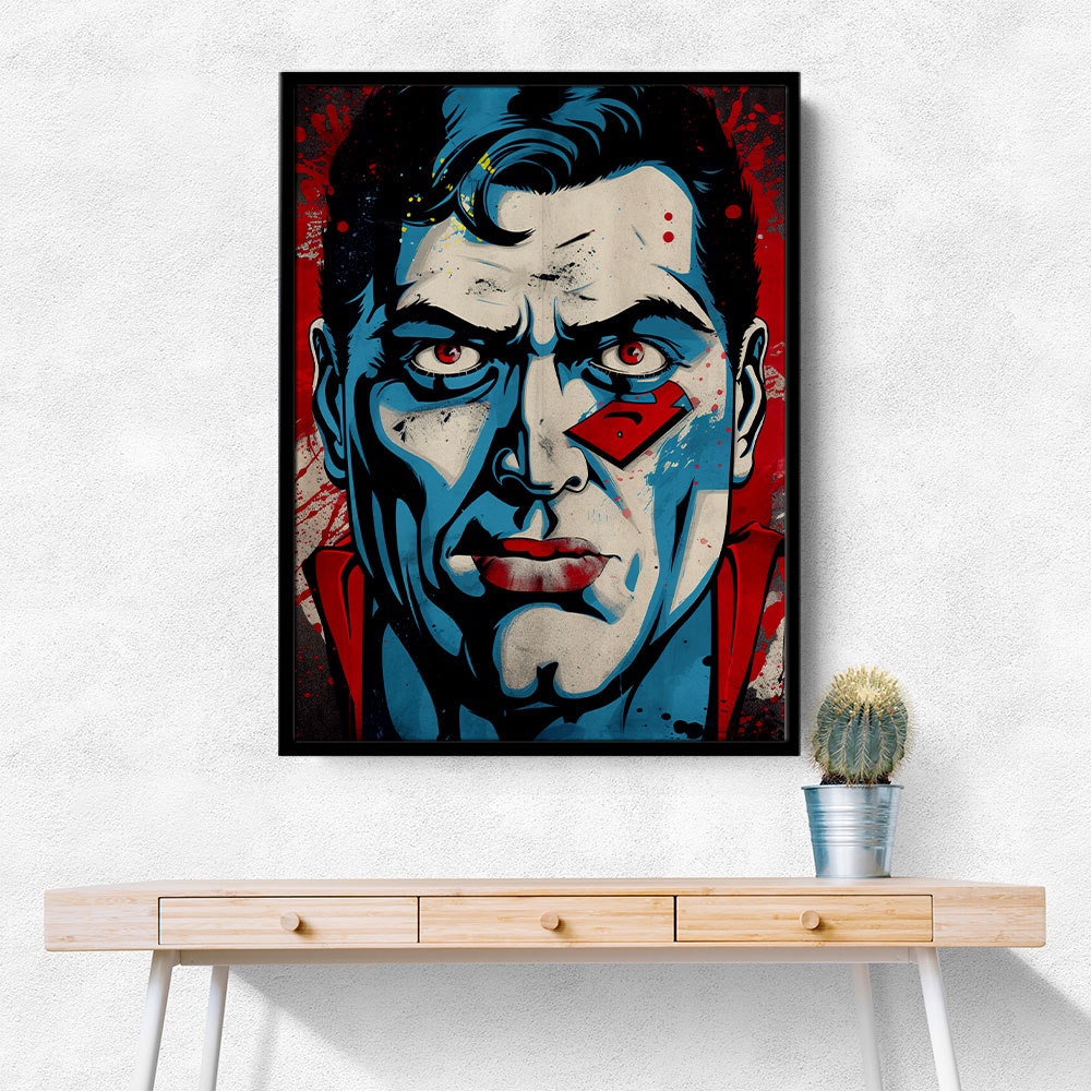 Superman Grunge Pop 2 Wall Art