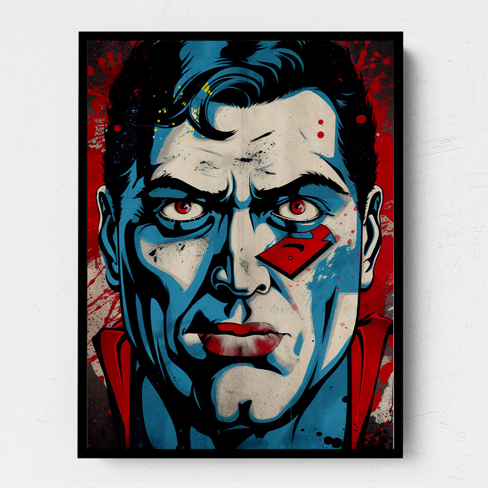 Superman Grunge Pop 2 Wall Art Superman Grunge Pop 2 Wall Art