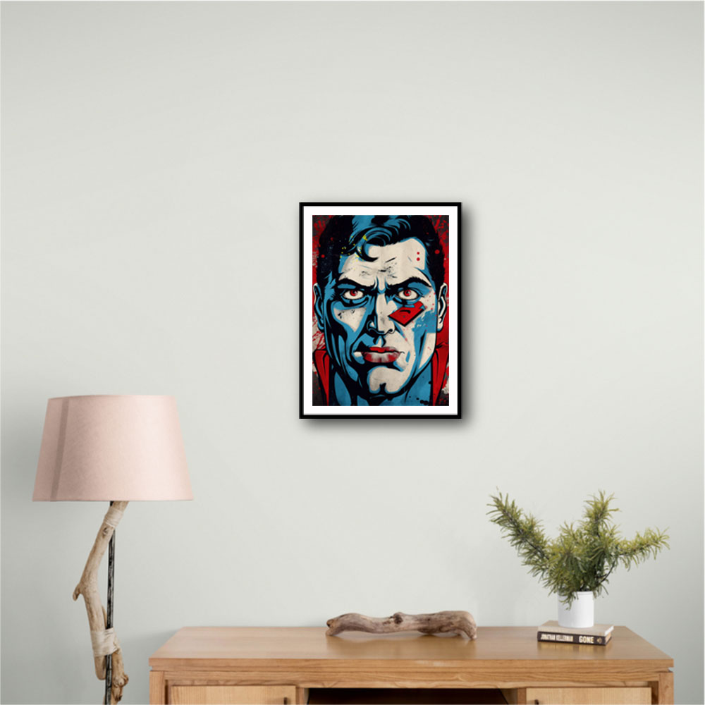 Superman Grunge Pop 2 Wall Art