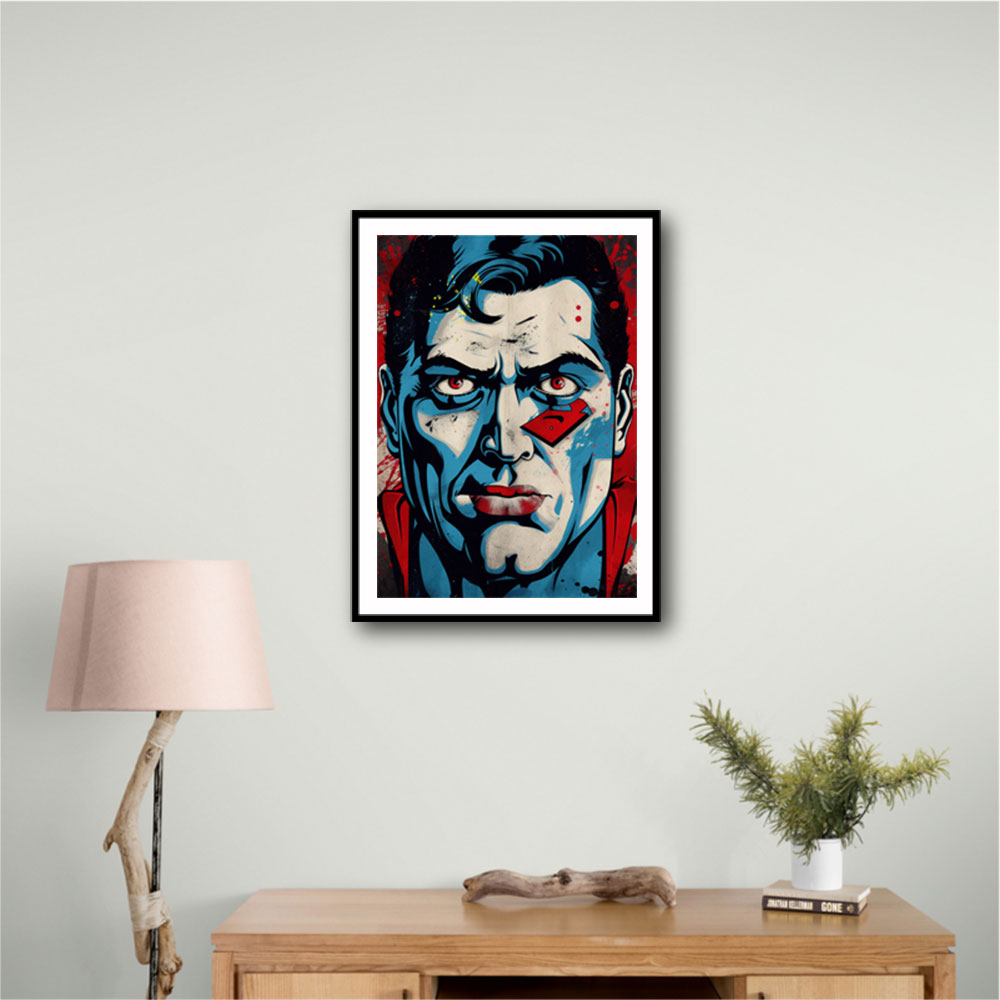 Superman Grunge Pop 2 Wall Art