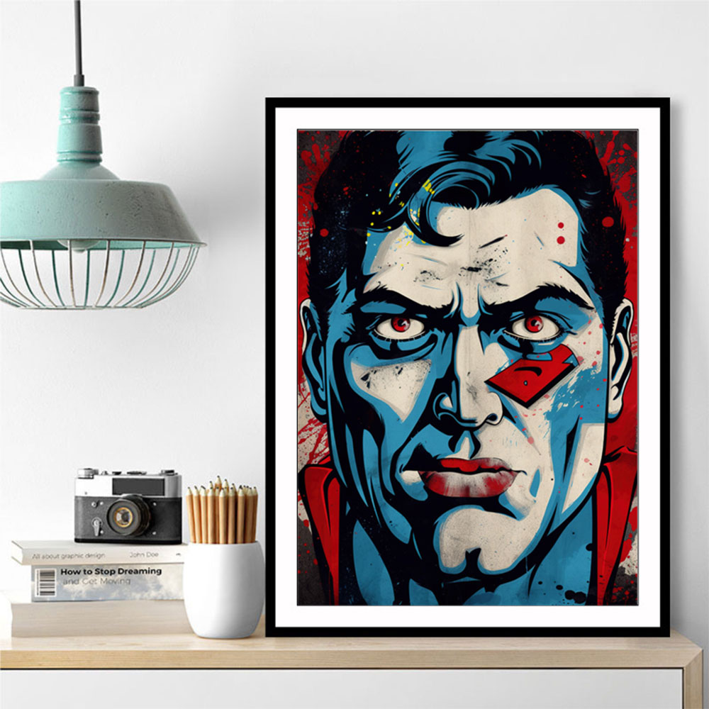 Superman Grunge Pop 2 Wall Art