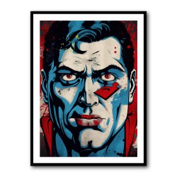 Superman Grunge Pop 2 Wall Art