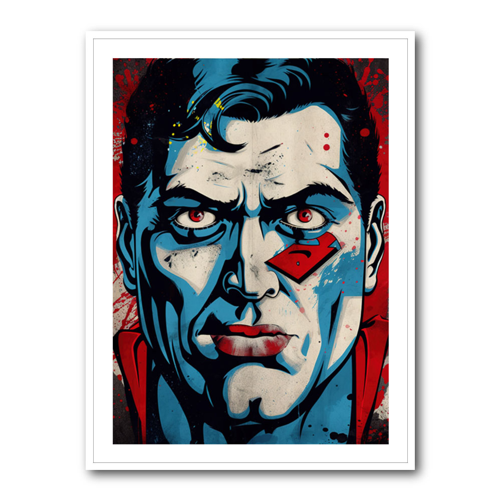 Superman Grunge Pop 2 Wall Art