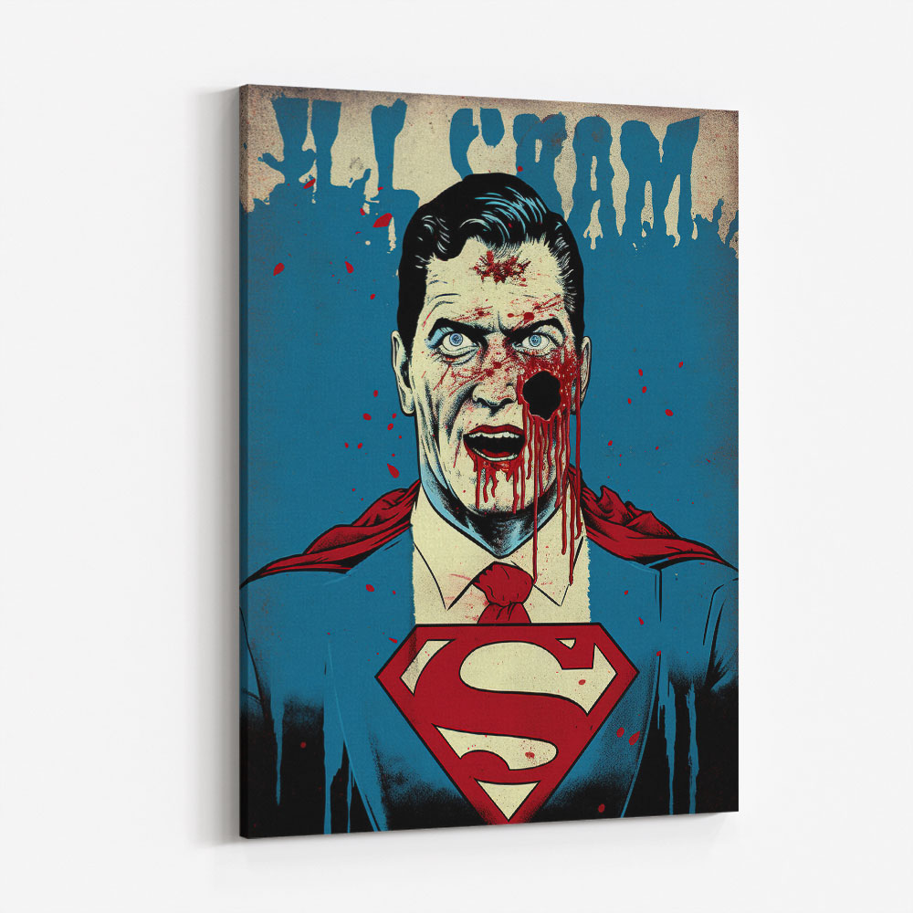 Superman Grunge Pop 3 Wall Art Superman Grunge Pop 3 Wall Art