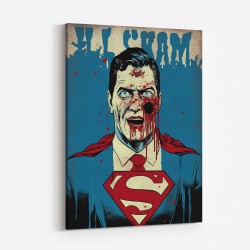 Superman Grunge Pop 3 Wall Art