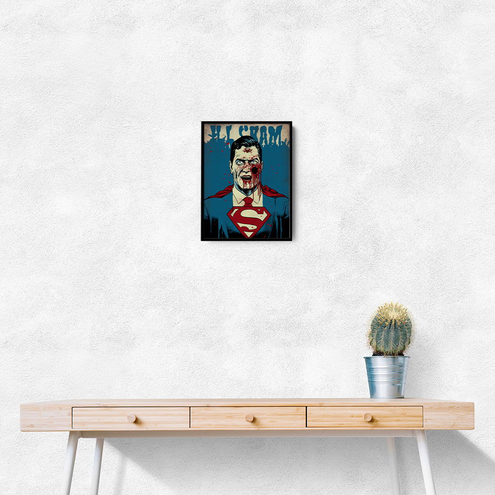 Superman Grunge Pop 3 Wall Art Superman Grunge Pop 3 Wall Art