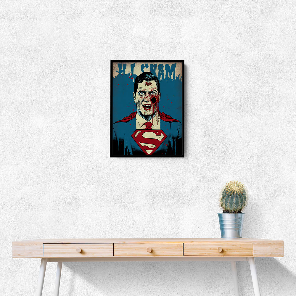 Superman Grunge Pop 3 Wall Art