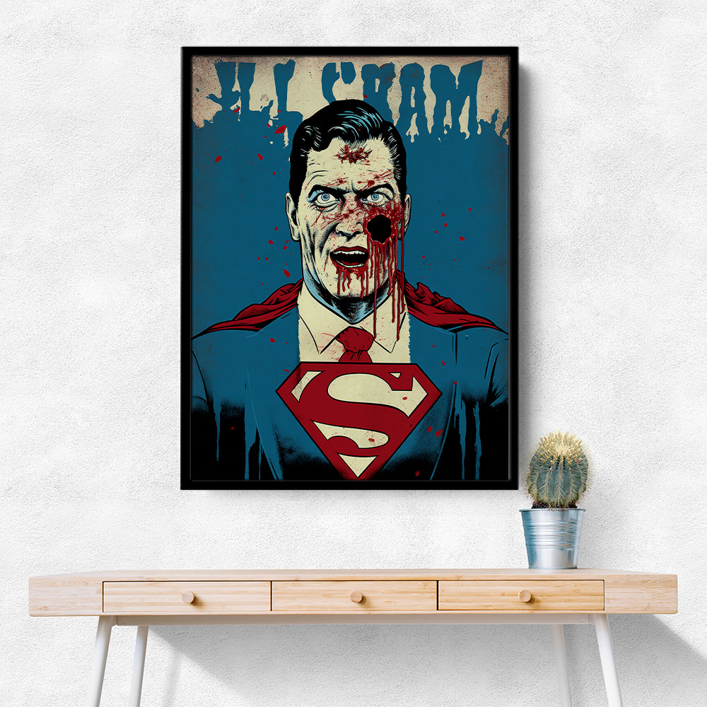 Superman Grunge Pop 3 Wall Art Superman Grunge Pop 3 Wall Art