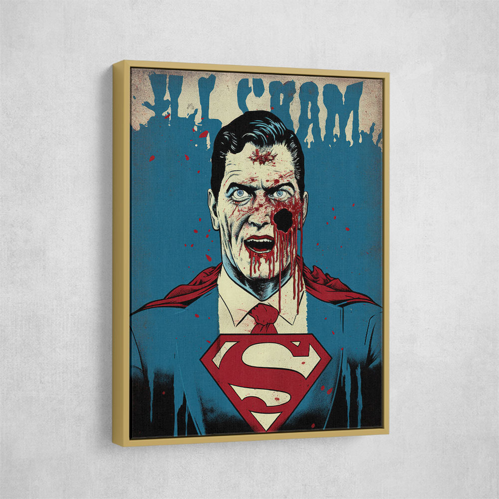 Superman Grunge Pop 3 Wall Art