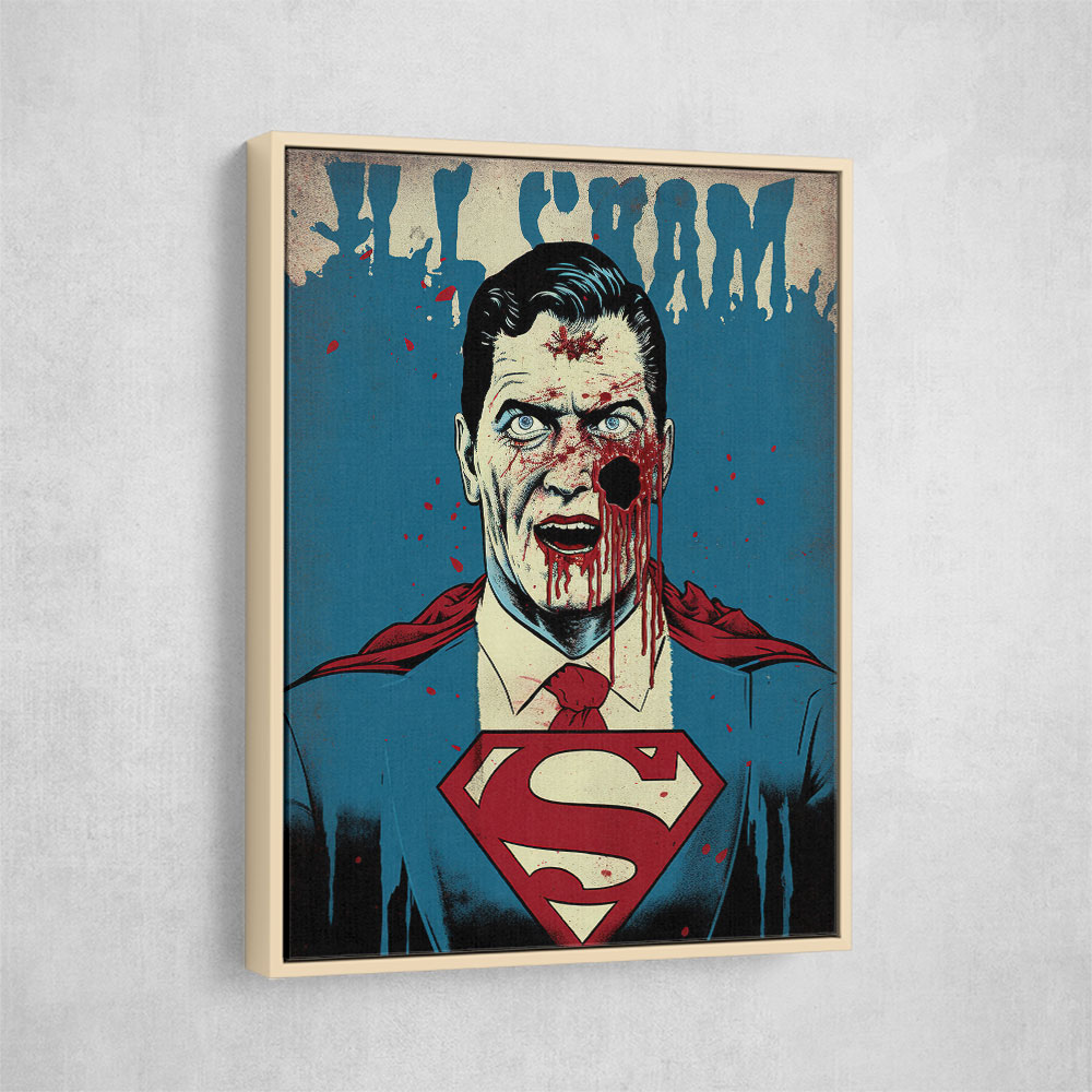 Superman Grunge Pop 3 Wall Art