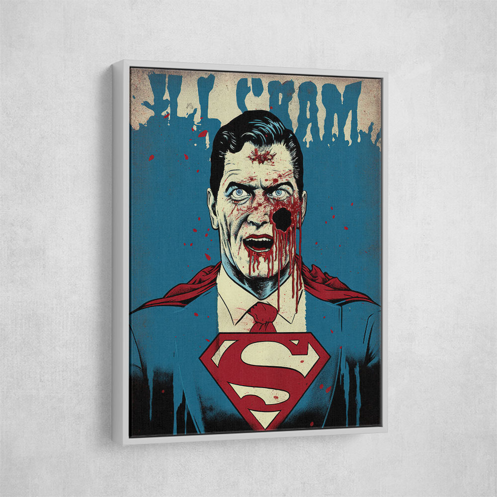 Superman Grunge Pop 3 Wall Art