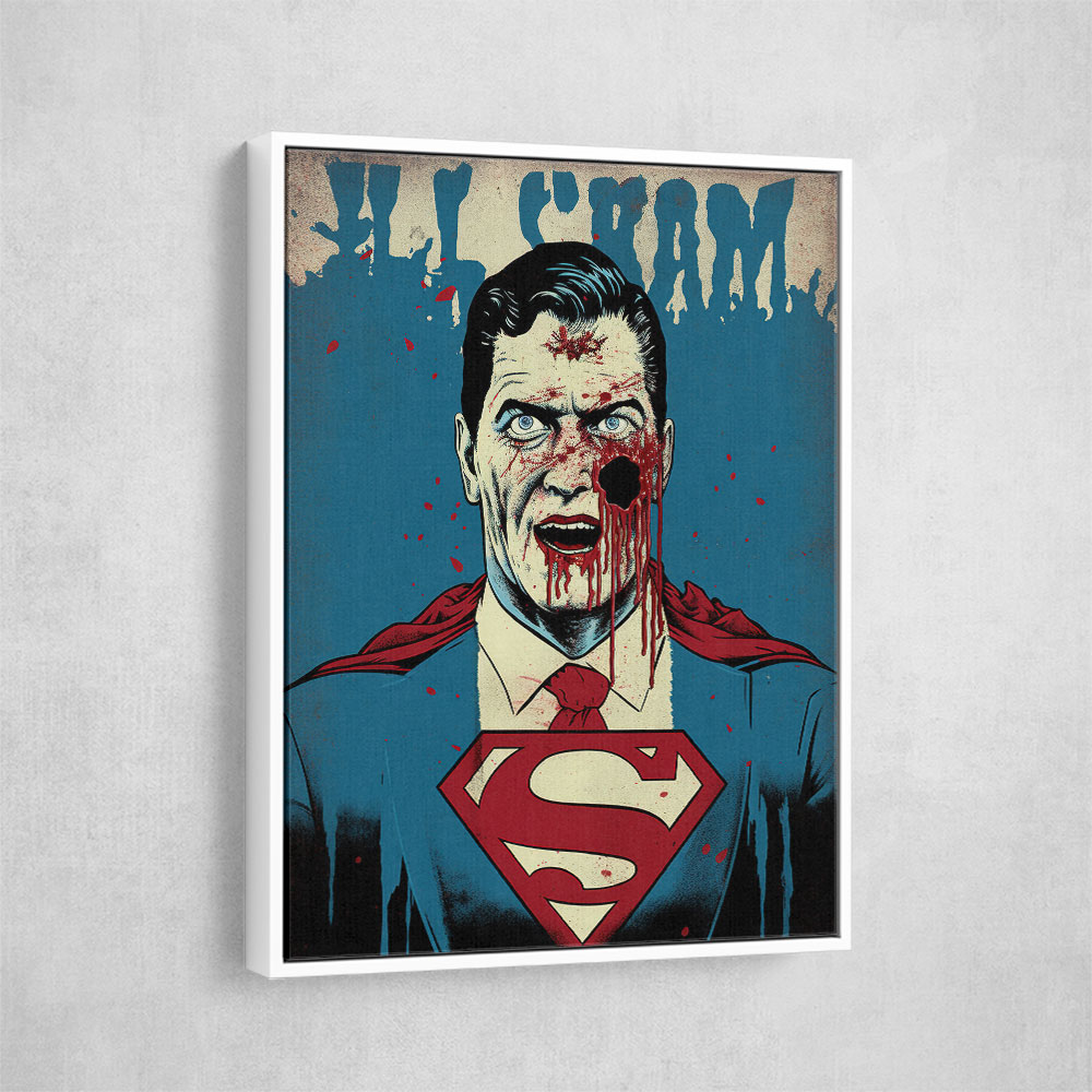 Superman Grunge Pop 3 Wall Art Superman Grunge Pop 3 Wall Art