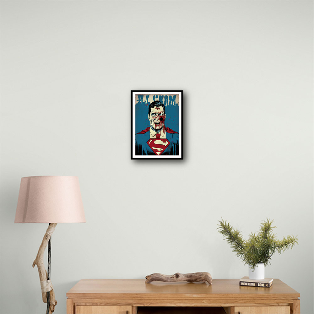 Superman Grunge Pop 3 Wall Art