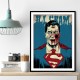 Superman Grunge Pop 3 Wall Art