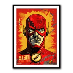 The Flash Grunge Pop Wall Art