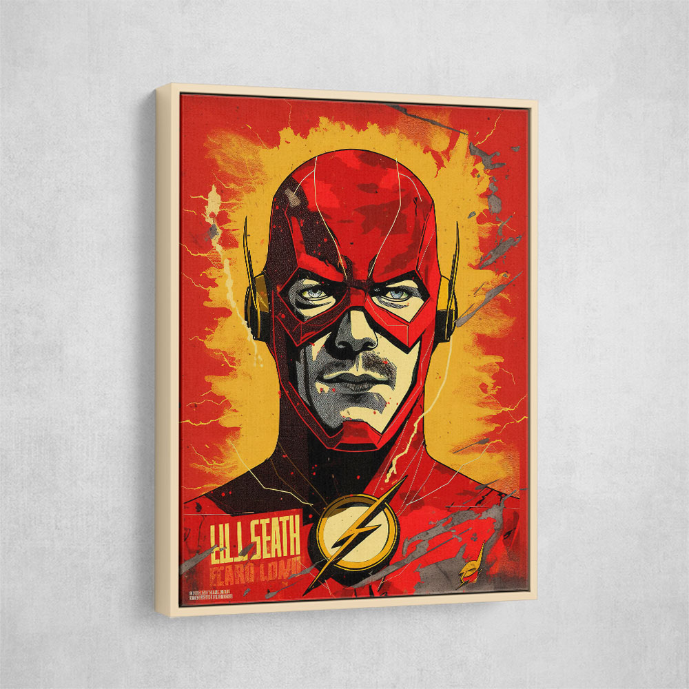 The Flash Grunge Pop 1 Wall Art The Flash Grunge Pop 1 Wall Art