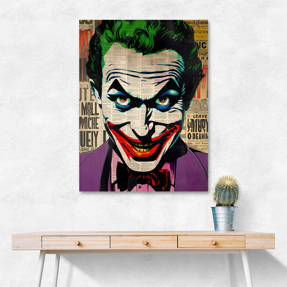 The Joker Grunge Pop Wall Art