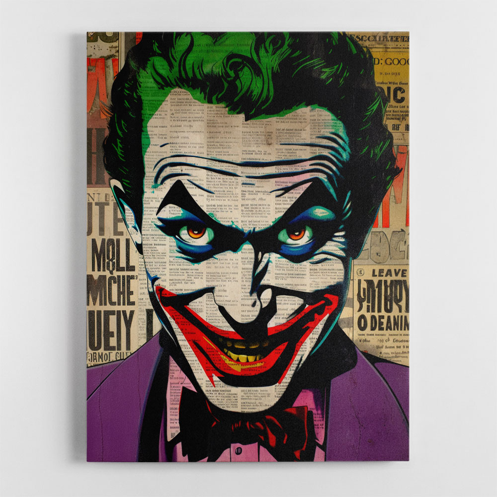 The Joker Grunge Pop Wall Art The Joker Grunge Pop Wall Art