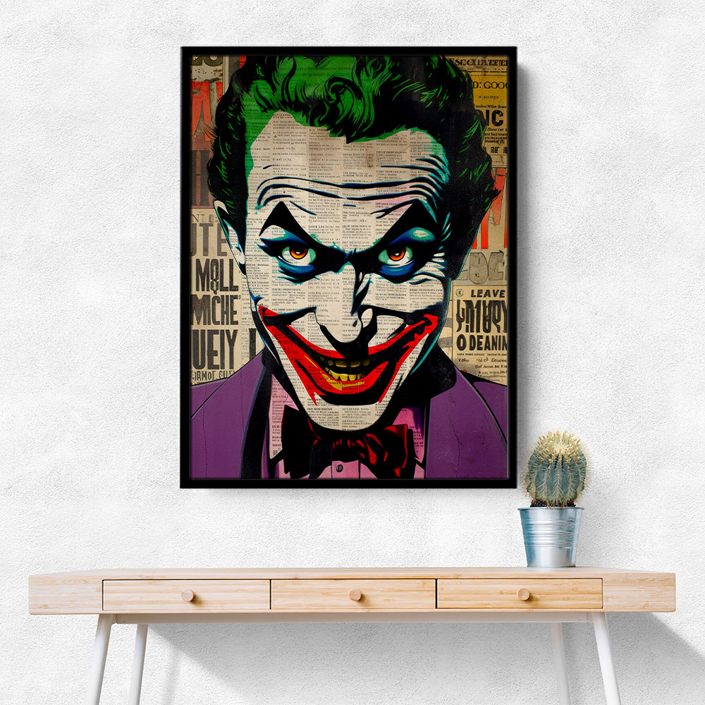 The Joker Grunge Pop Wall Art The Joker Grunge Pop Wall Art