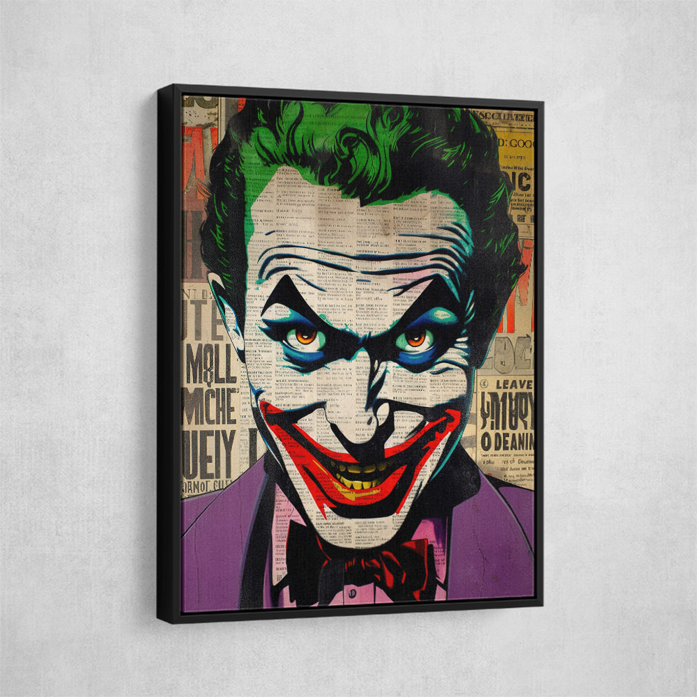 The Joker Grunge Pop Wall Art The Joker Grunge Pop Wall Art