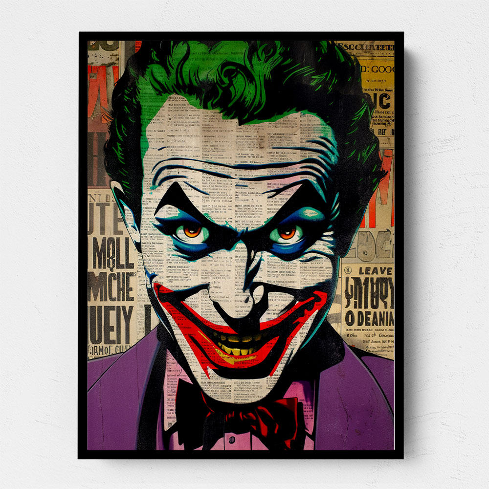 The Joker Grunge Pop Wall Art The Joker Grunge Pop Wall Art
