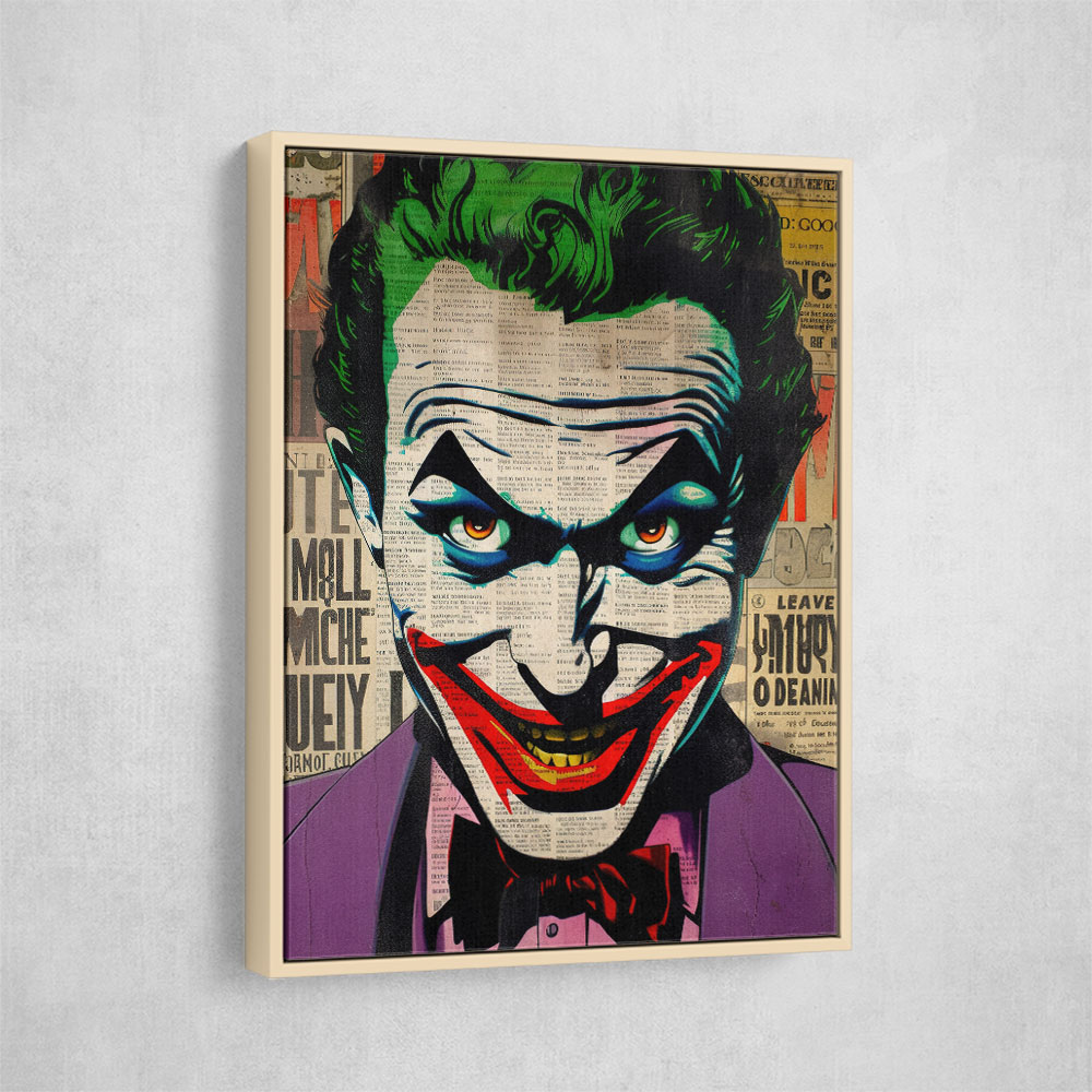 The Joker Grunge Pop Wall Art The Joker Grunge Pop Wall Art