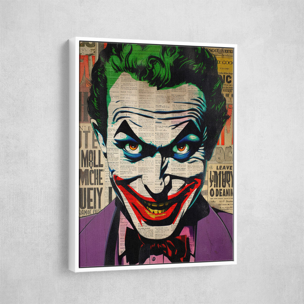 The Joker Grunge Pop Wall Art The Joker Grunge Pop Wall Art
