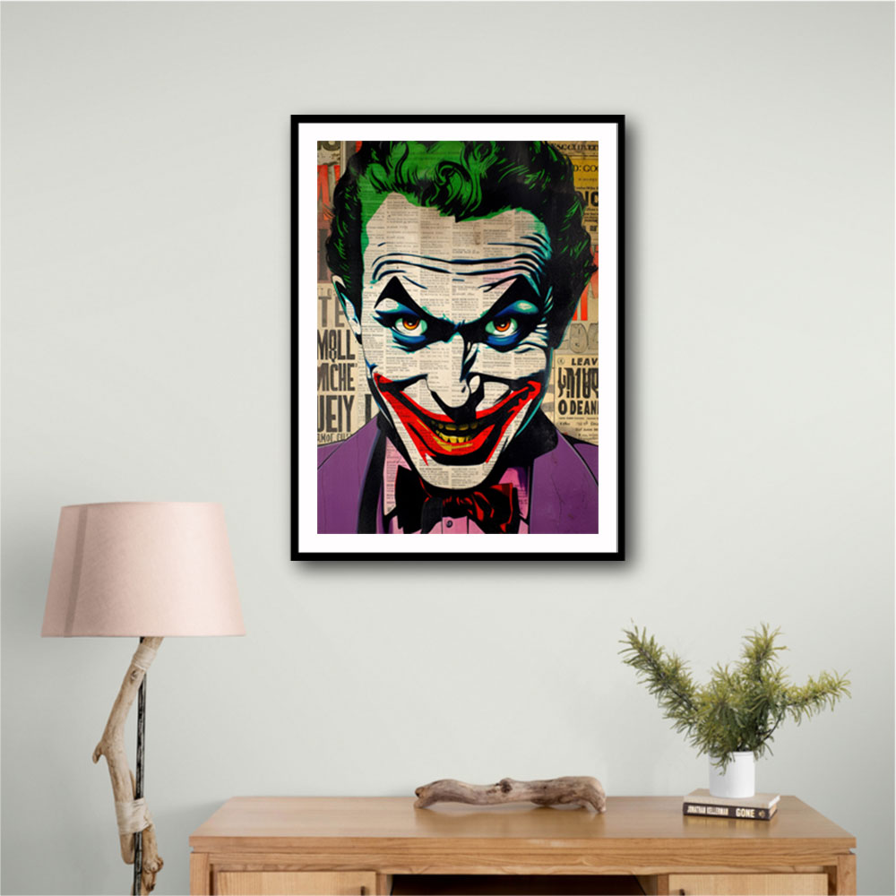 The Joker Grunge Pop Wall Art