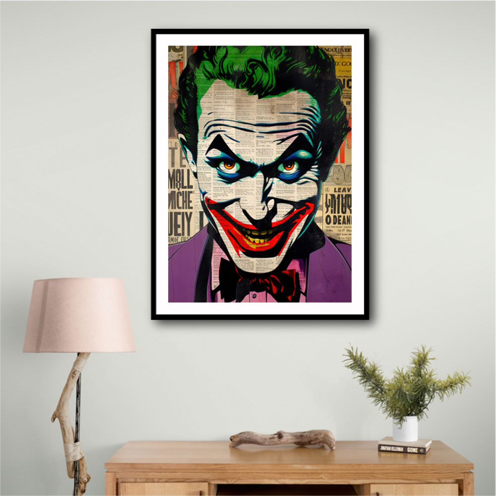 The Joker Grunge Pop Wall Art