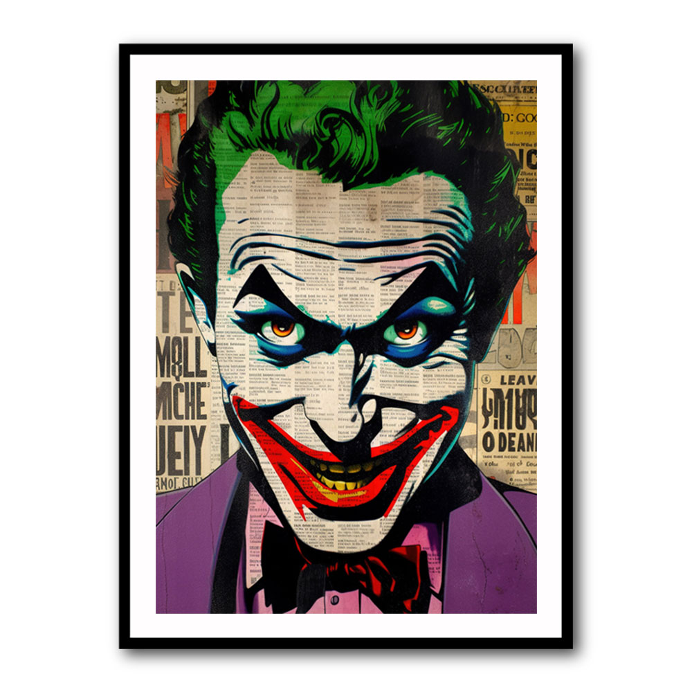 The Joker Grunge Pop Wall Art The Joker Grunge Pop Wall Art