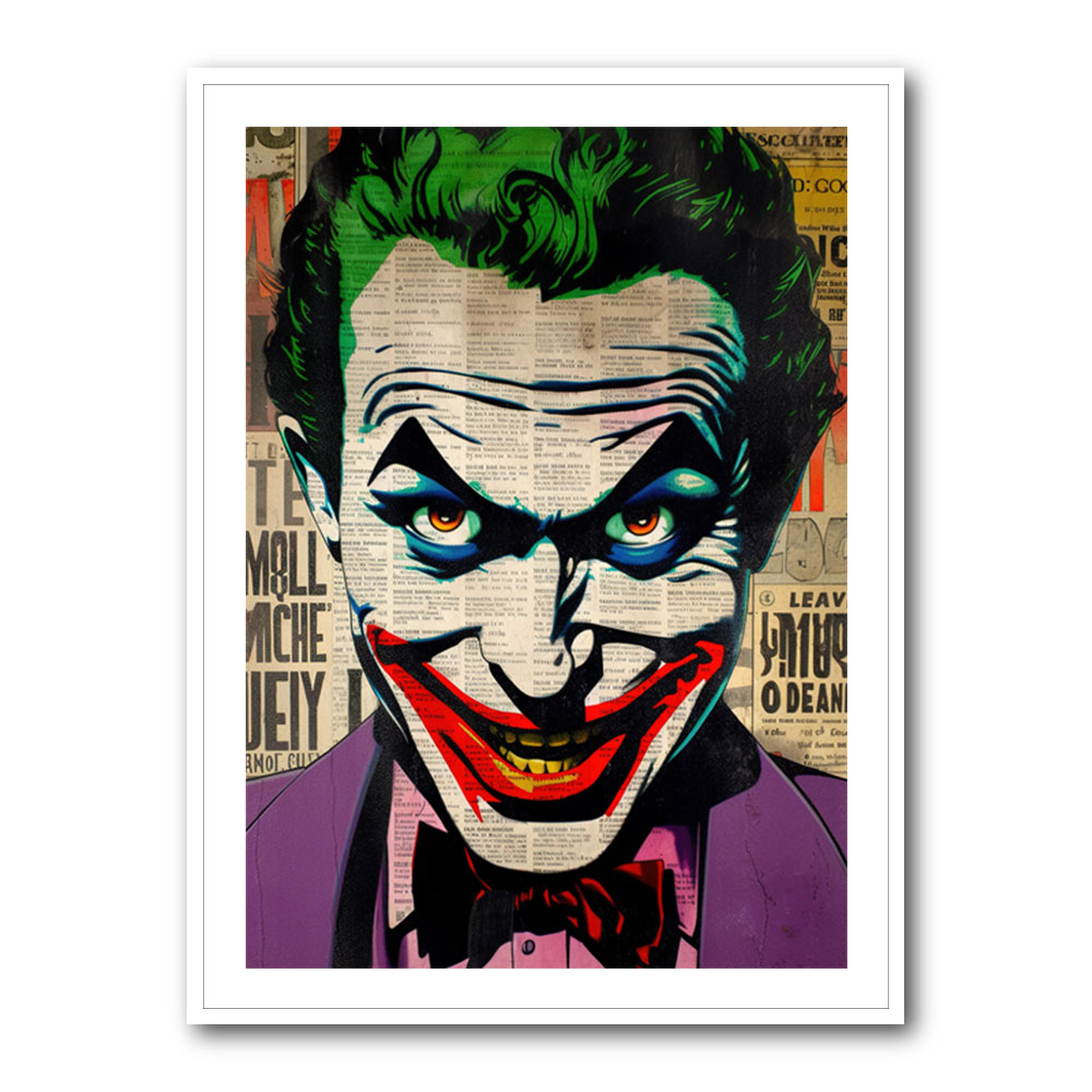 The Joker Grunge Pop Wall Art