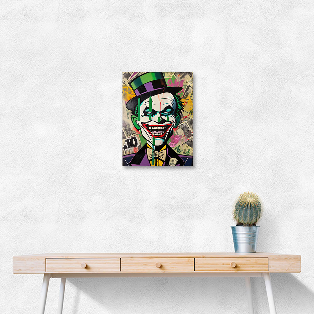 The Joker Grunge Pop 1 Wall Art The Joker Grunge Pop 1 Wall Art
