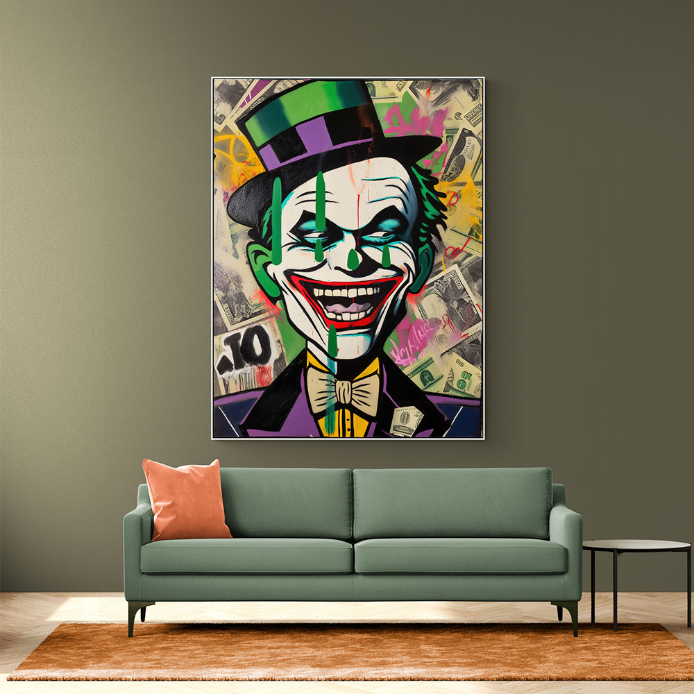 The Joker Grunge Pop 1 Wall Art The Joker Grunge Pop 1 Wall Art