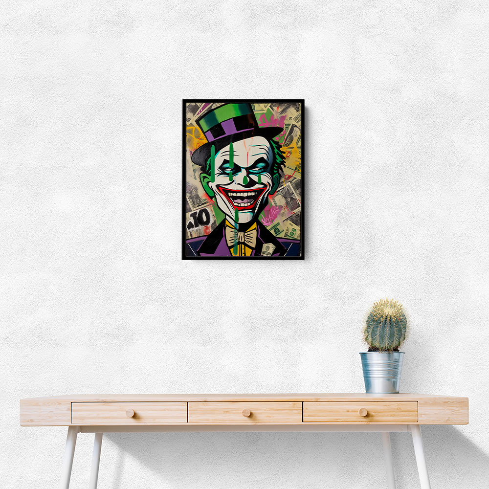 The Joker Grunge Pop 1 Wall Art The Joker Grunge Pop 1 Wall Art