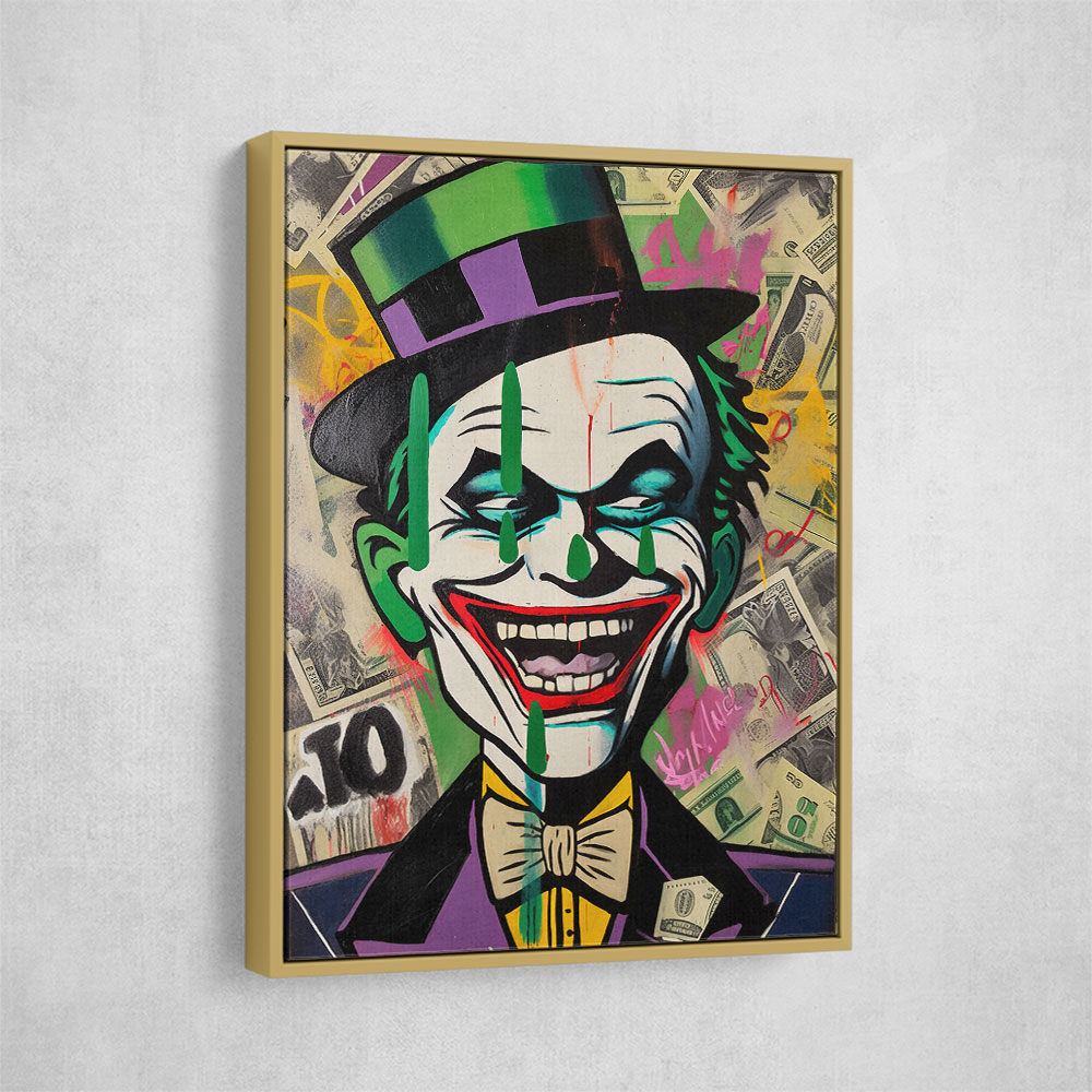 The Joker Grunge Pop 1 Wall Art The Joker Grunge Pop 1 Wall Art