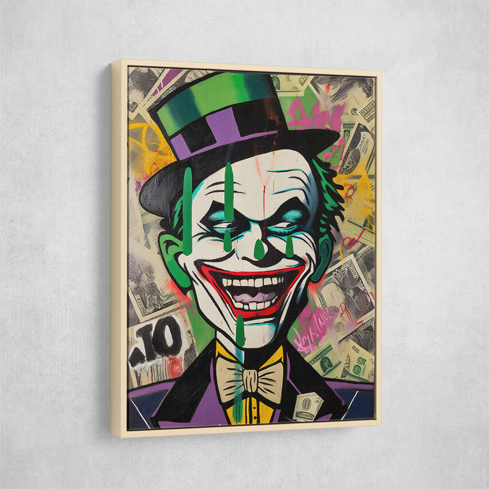 The Joker Grunge Pop 1 Wall Art The Joker Grunge Pop 1 Wall Art