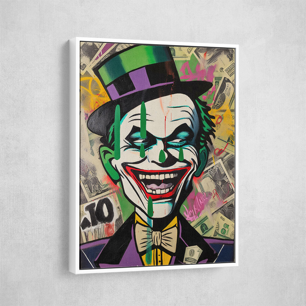 The Joker Grunge Pop 1 Wall Art The Joker Grunge Pop 1 Wall Art