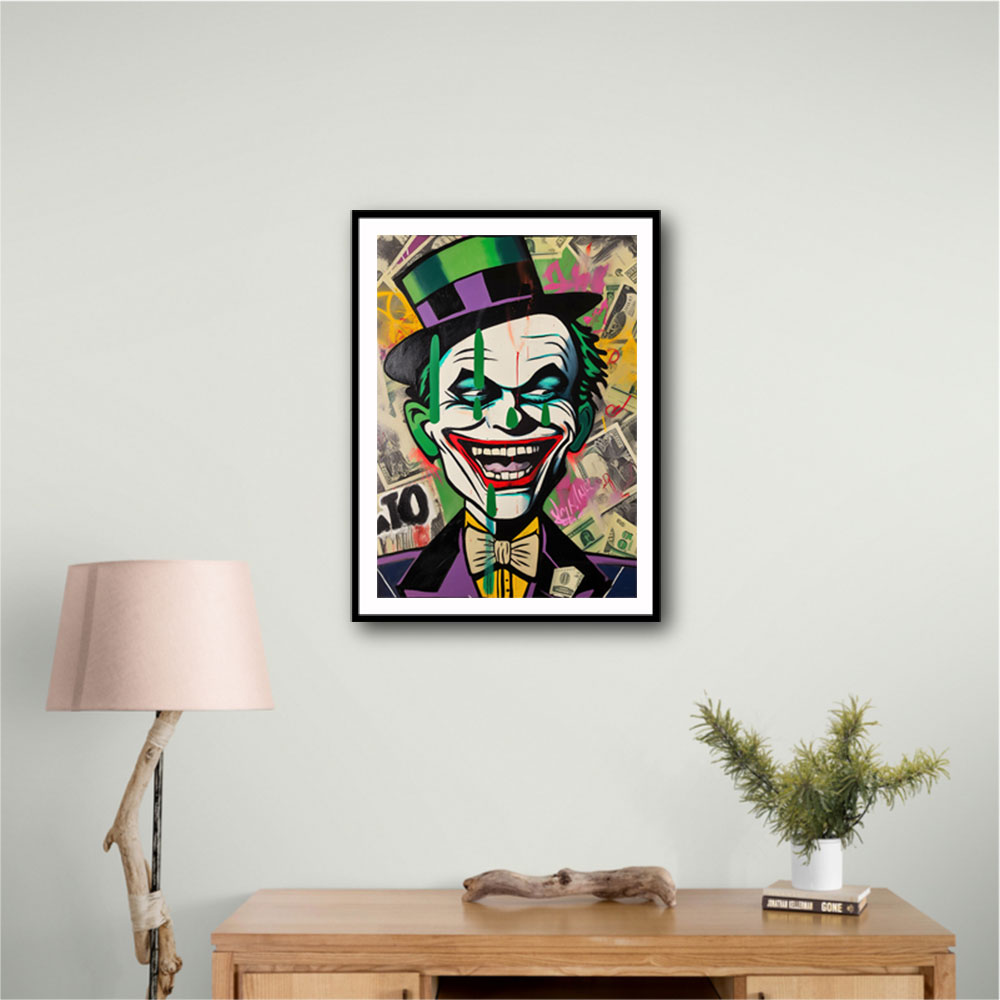 The Joker Grunge Pop 1 Wall Art