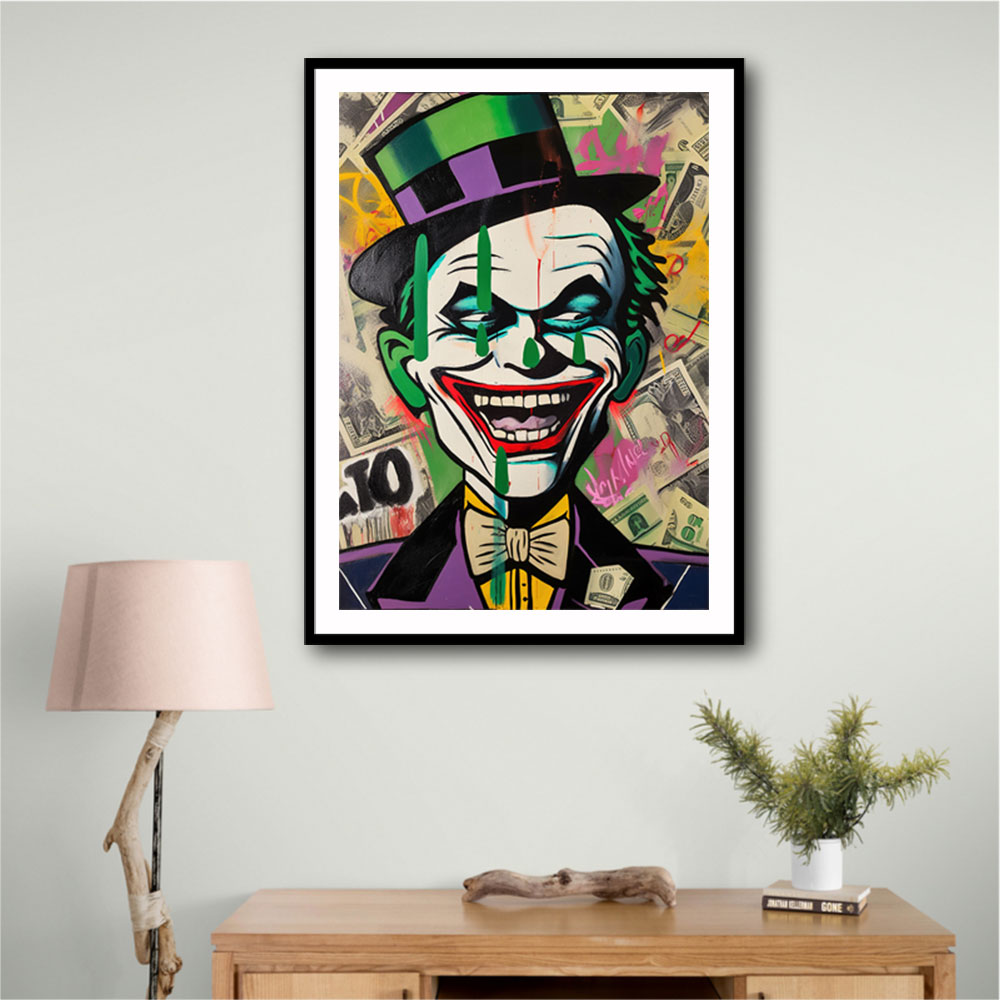 The Joker Grunge Pop 1 Wall Art